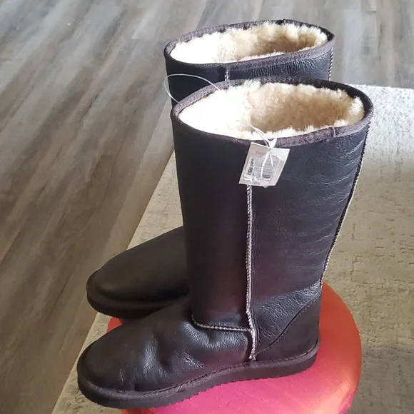 NEW COSTCO Black  Boots Size W8 - Picture 5 of 6